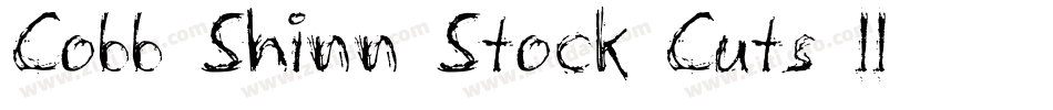 Cobb Shinn Stock Cuts II字体转换